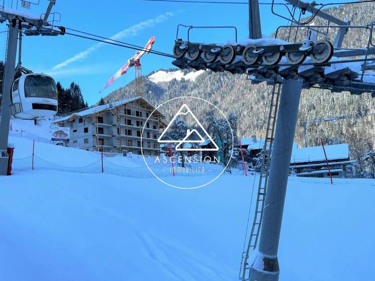 Dans Residence Neuve Le Snow Roc Sur Les Pistes, Grand Studio Cosy 5 Pers Avec Terrasse Panoramique, Sauna, Wifi Saint-Jean-d'Aulps Ngoại thất bức ảnh
