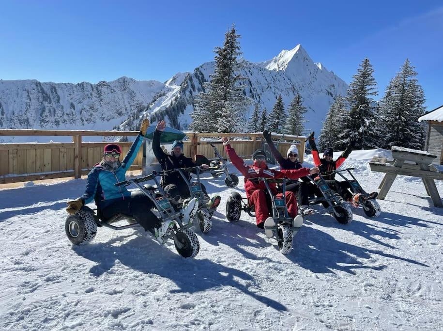 Dans Residence Neuve Le Snow Roc Sur Les Pistes, Grand Studio Cosy 5 Pers Avec Terrasse Panoramique, Sauna, Wifi Saint-Jean-d'Aulps Ngoại thất bức ảnh