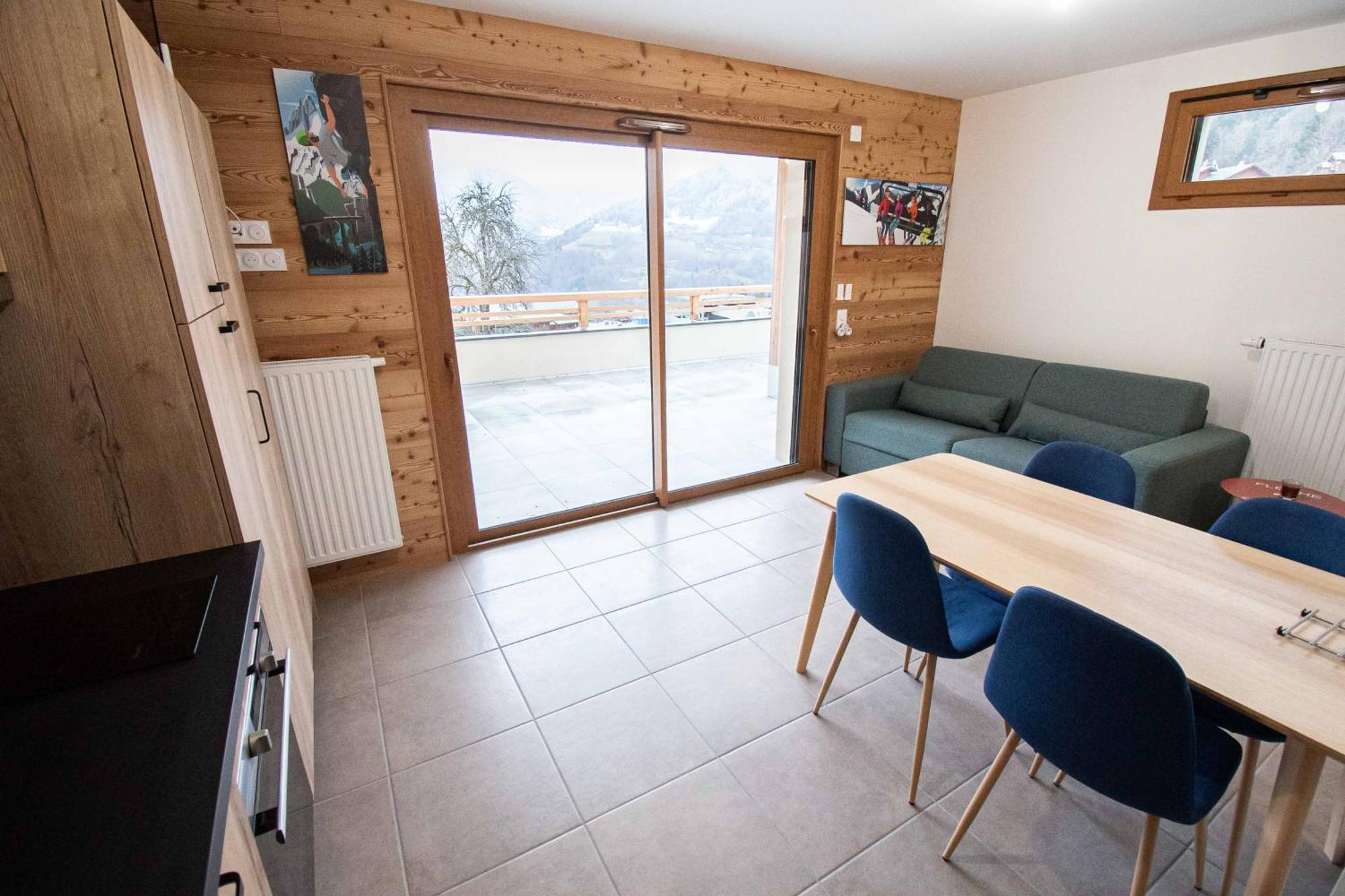 Dans Residence Neuve Le Snow Roc Sur Les Pistes, Grand Studio Cosy 5 Pers Avec Terrasse Panoramique, Sauna, Wifi Saint-Jean-d'Aulps Ngoại thất bức ảnh