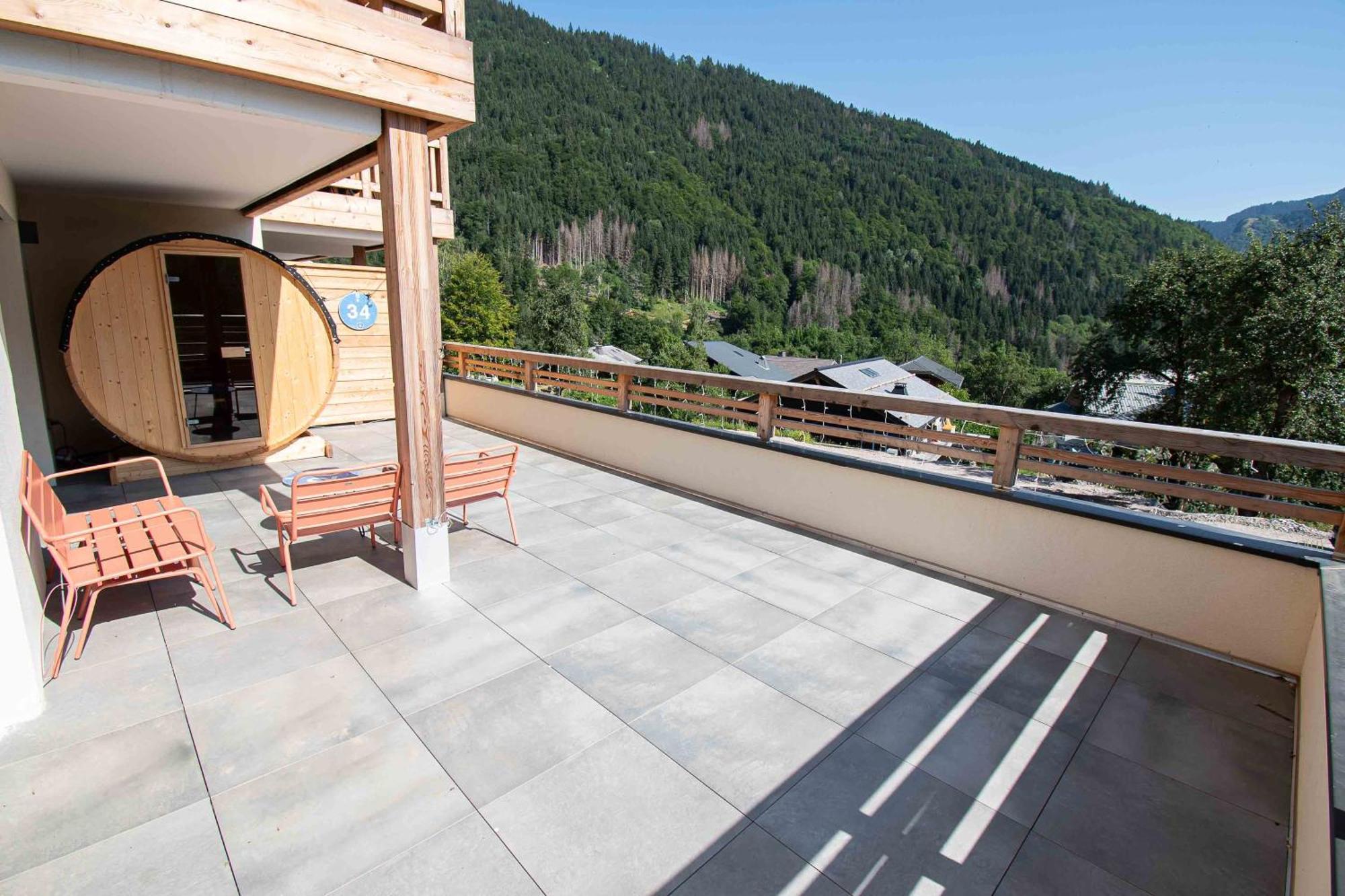 Dans Residence Neuve Le Snow Roc Sur Les Pistes, Grand Studio Cosy 5 Pers Avec Terrasse Panoramique, Sauna, Wifi Saint-Jean-d'Aulps Ngoại thất bức ảnh