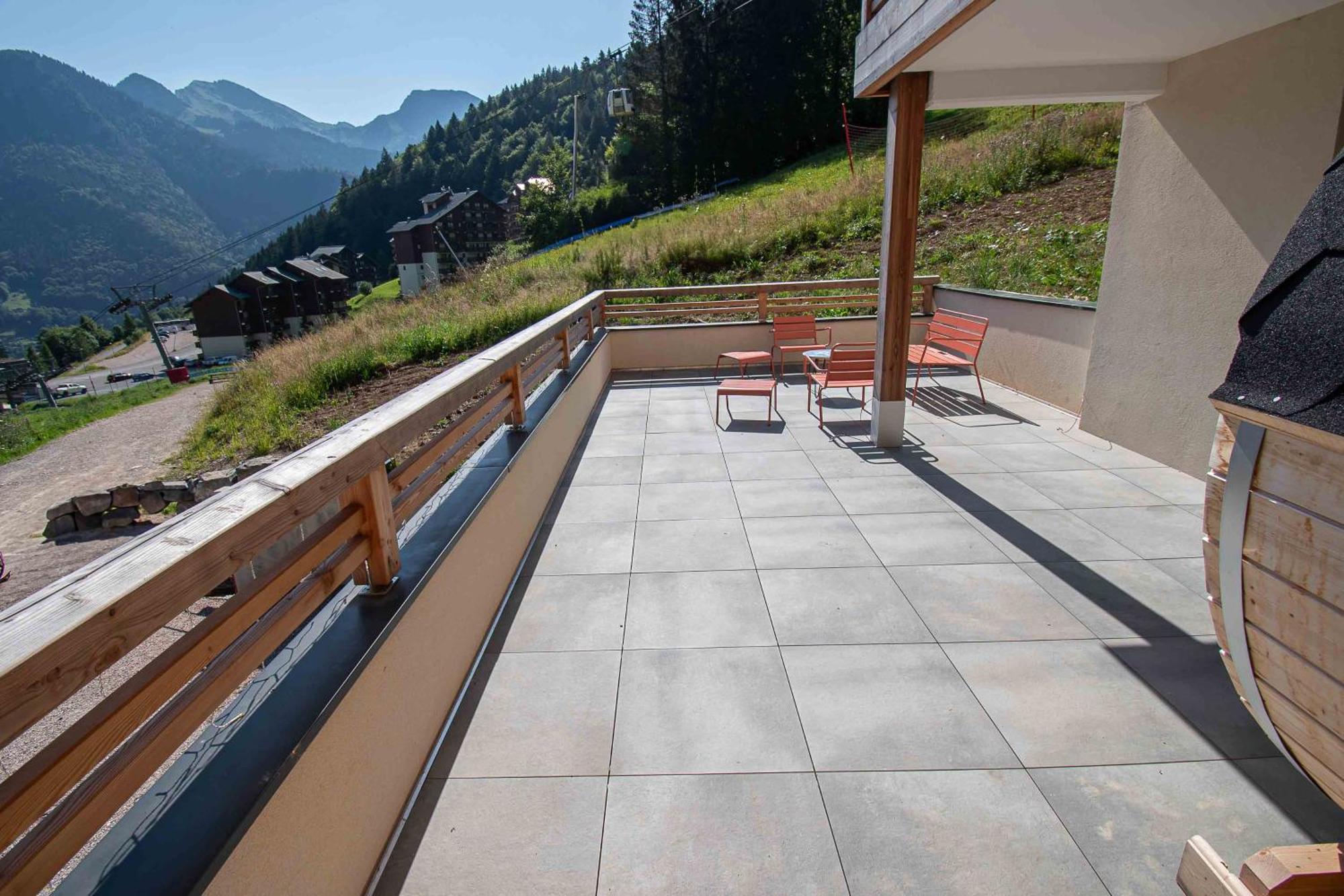Dans Residence Neuve Le Snow Roc Sur Les Pistes, Grand Studio Cosy 5 Pers Avec Terrasse Panoramique, Sauna, Wifi Saint-Jean-d'Aulps Ngoại thất bức ảnh
