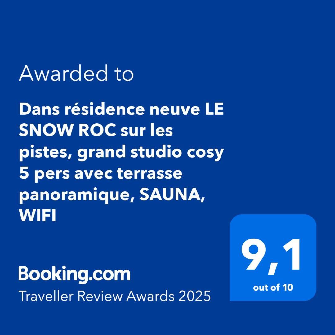 Dans Residence Neuve Le Snow Roc Sur Les Pistes, Grand Studio Cosy 5 Pers Avec Terrasse Panoramique, Sauna, Wifi Saint-Jean-d'Aulps Ngoại thất bức ảnh